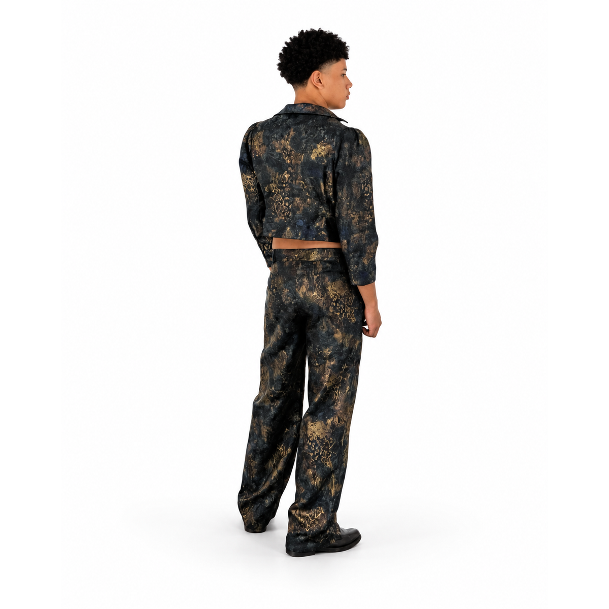 Midnight Gold Cropped Unisex Set