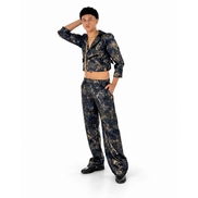 Midnight Gold Cropped Unisex Set