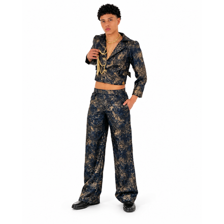 Midnight Gold Cropped Unisex Set