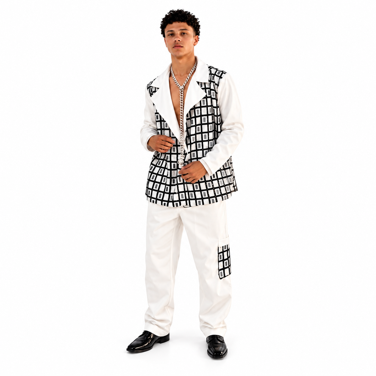 Bold New York Crystal Grid Unisex Set