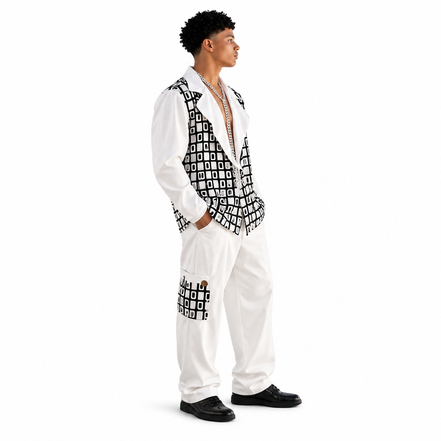 Bold New York Crystal Grid Unisex Set